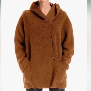 Max Studio Brown Teddy Jacket